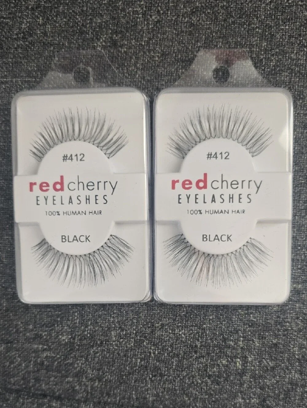Red Cherry False Eyelashes Black - #412 & #15